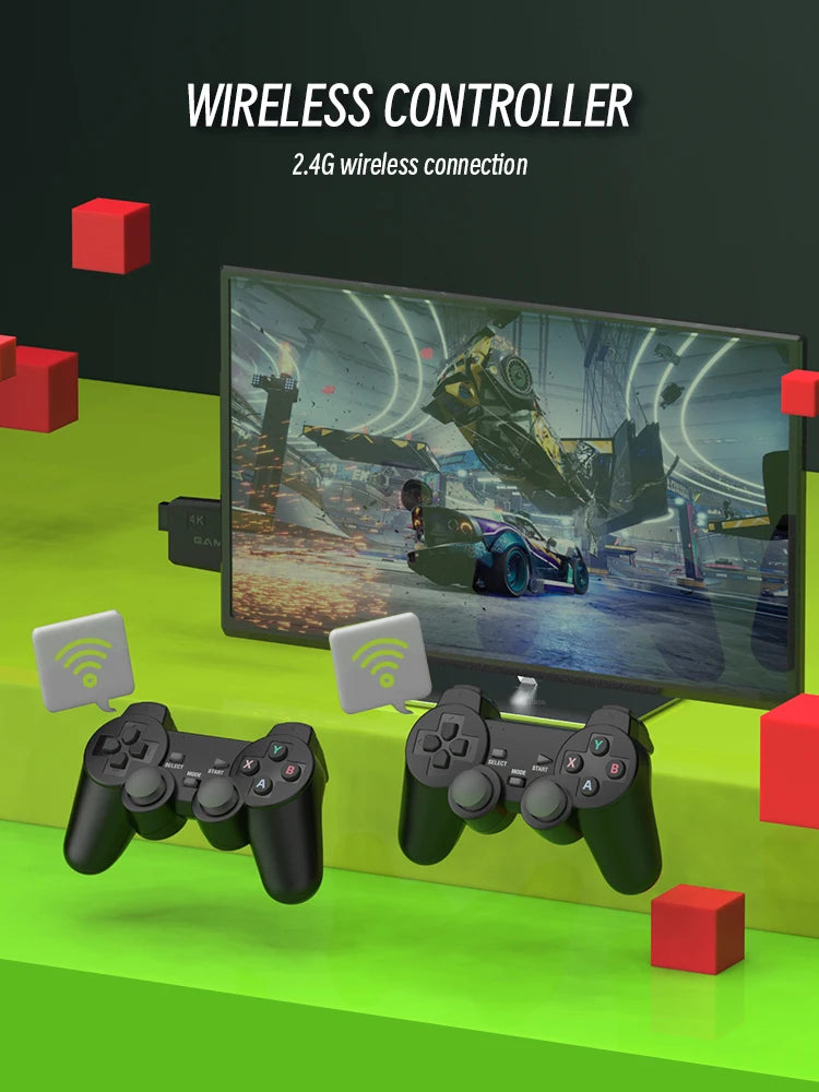 O game vem com software Emuelec4.3 pré-instalado e oferece suporte para mais de 10.000 jogos de vários consoles, incluindo PSP, PS1, N64, Neogeo, e muitos mais, oferecendo uma ampla gama de jogos .